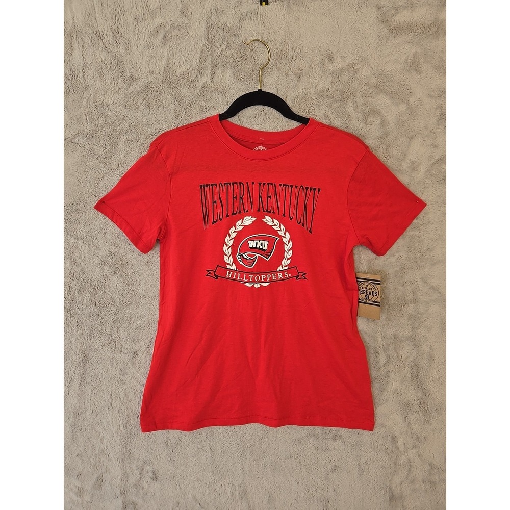 Western Kentucky University Adult T-Shirt Hilltoppers Logo Red - Small